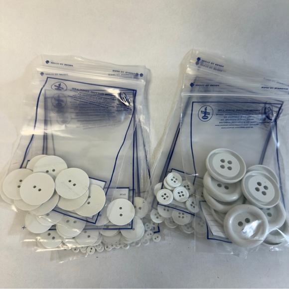 WHITE Button Assortment NWT - Picture 4 of 6